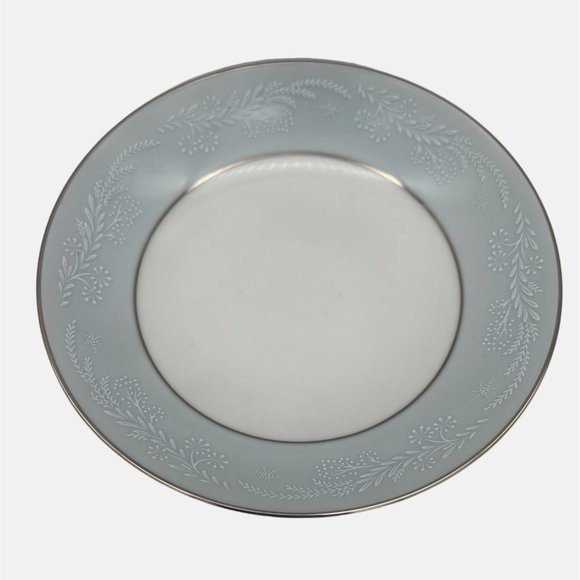 Noritake China Laureate Fruit Bowl 5.5" 5651 Japan White Floral on Blue - Picture 3 of 5